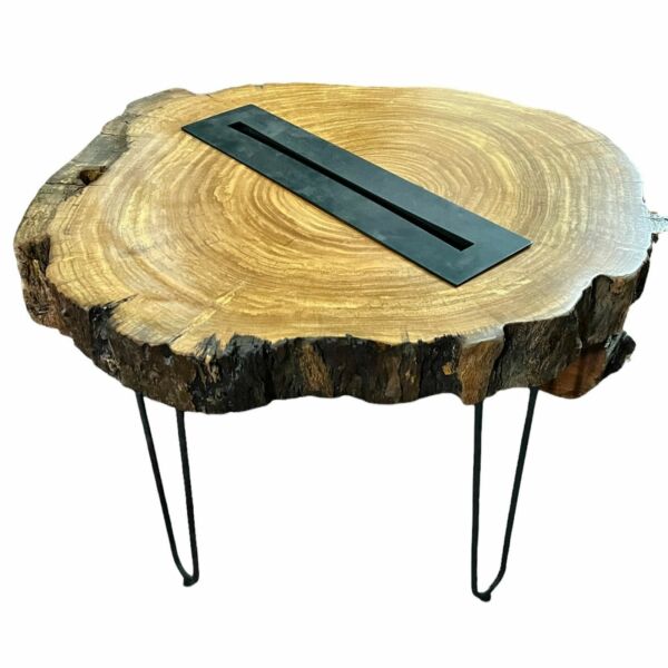 Mesa de Centro e Lareira Ecológica de Madeira 1509