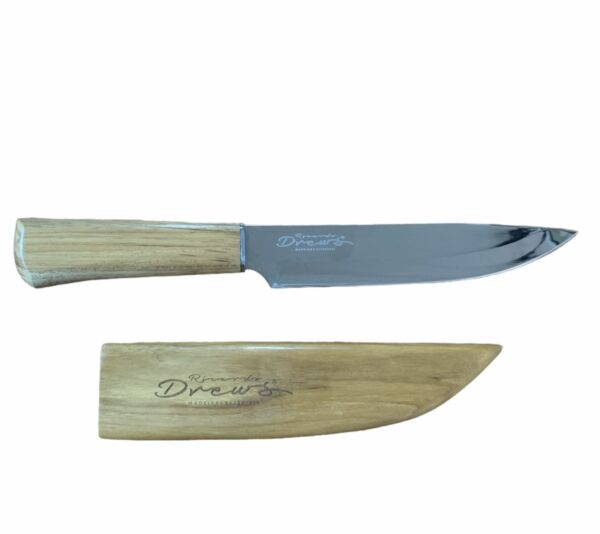 Faca Cabo e Bainha de Madeira Hitita 8''